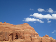 Blue sky over Arches National Park in Utah. A new study suggests that a geoengineering proposal could make the sky less blue. Credit: K. Ramsayer