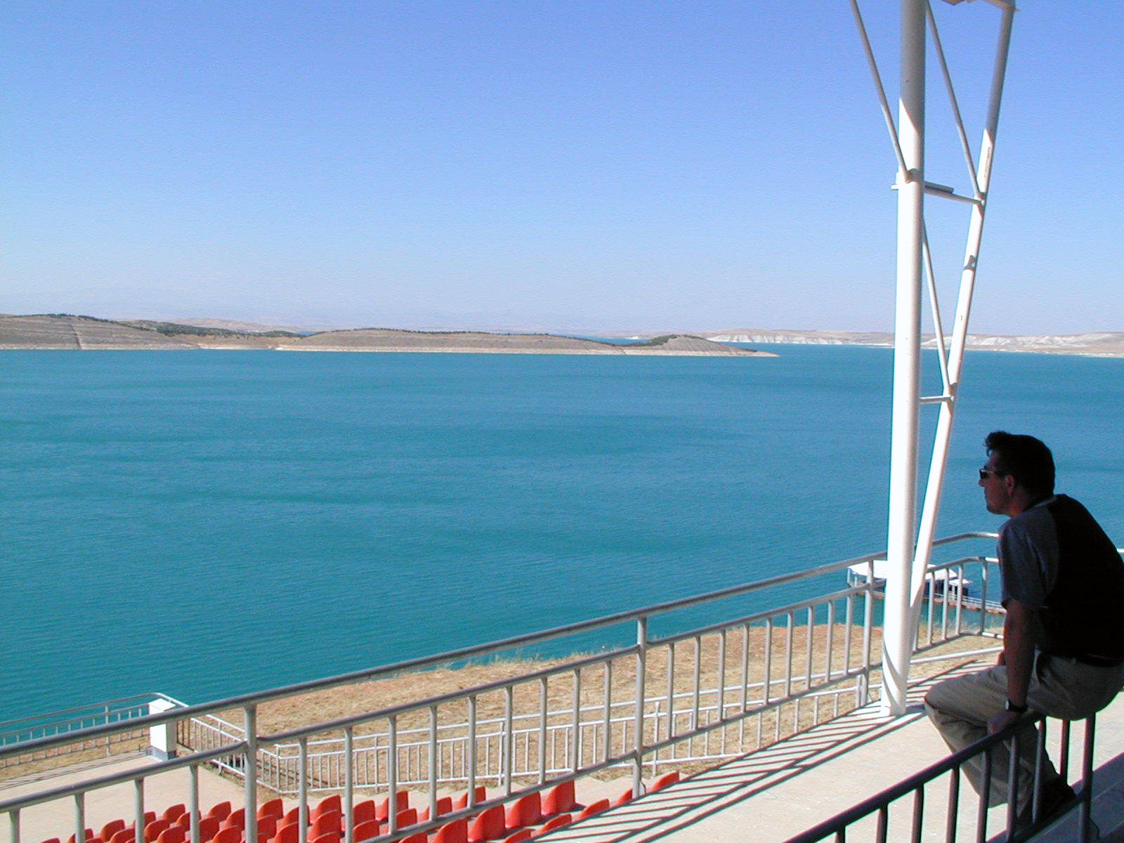 The Ataturk reservoir on the Euphrates River in Turkey. (Credit: USDA)