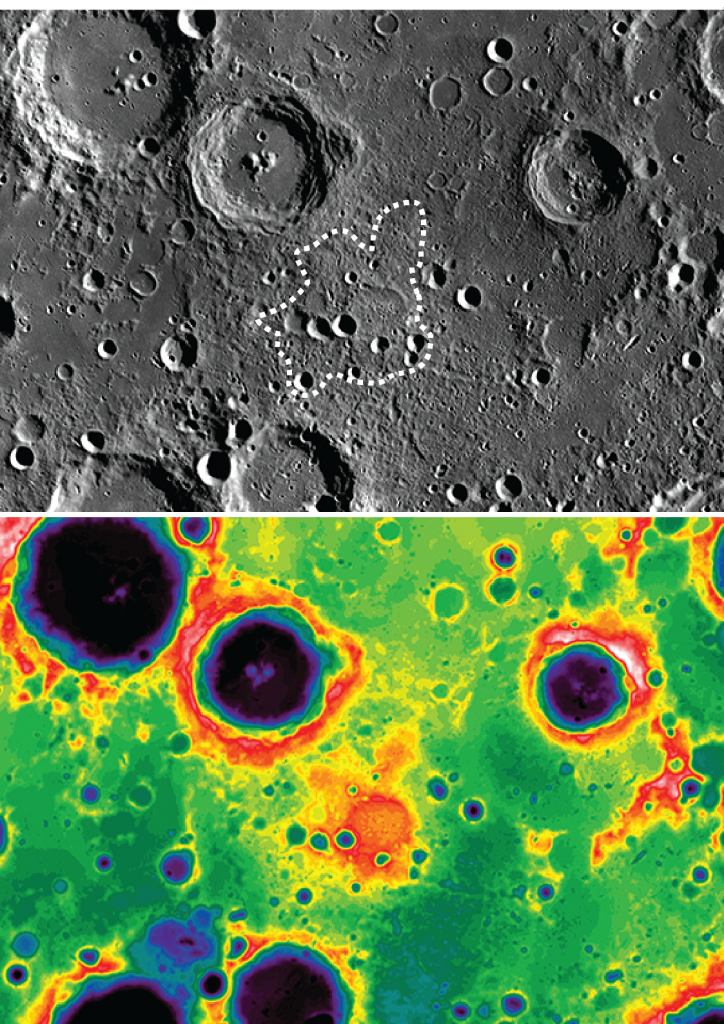 Mound in lunar crater formed by unique volcanic process