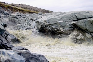 The sediment-rich meltwater river originating from Leverett Glacier in southwest Greenland, pictured in June 2012. Credit: Jon Hawkings