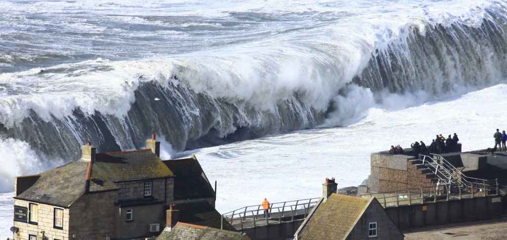 The storms that battered Europe’s Atlantic coastline during the winter of 2013/14 were the most energetic in almost seven decades, according to new research. Some of these storms featured extreme waves, such as this one crashing on Chesil Beach in Dorset, southern England, on February 5, 2014. Image credit: Richard Broome.