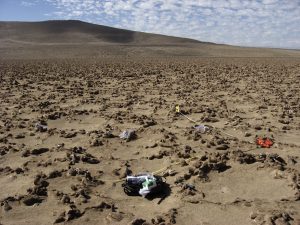 The Atacama Desert is so dry that groundwater evaporates far before reaching the desert’s surface. Credit: Marco Pfeiffer.
