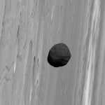 Phobos, the larger of Mars’ two tiny satellites, is the darkest moon in the solar system. This dark aspect inspired the hypothesis that the close-orbiting moon may be a captured asteroid, but its orbital dynamics seemed to disagree. A new study suggests Phobos’ composition may be more like the volcanic crust of the Red Planet than it appears, consistent with an origin for the moon in an ancient, violent impact on Mars. Credit: G. Neukum (FU Berlin) et al., Mars Express, DLR, ESA; Acknowledgement: Peter Masek