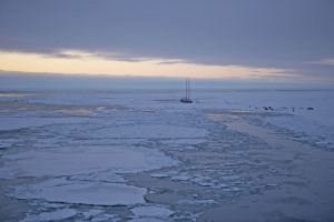 Arctic Ocean, north of western Russia. 