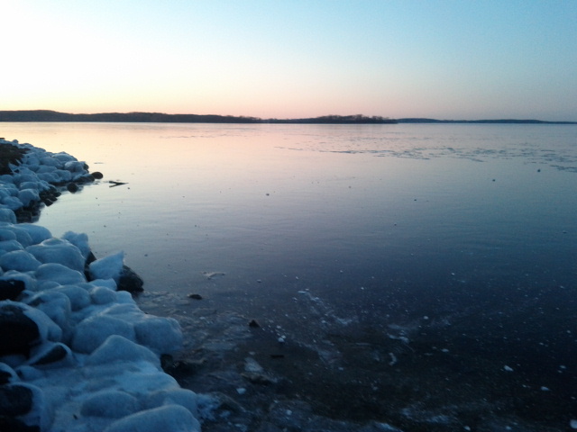 A photo of Wisconsin’s Lake Mendota taken in winter 2012. New research finds Lake Mendota and more than 100 others in the Northern Hemisphere are experiencing more ice-free years due to climate change. Credit: Sapna Sharma. 