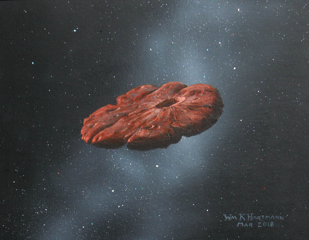 painting of intersteller object ‘Oumuamua