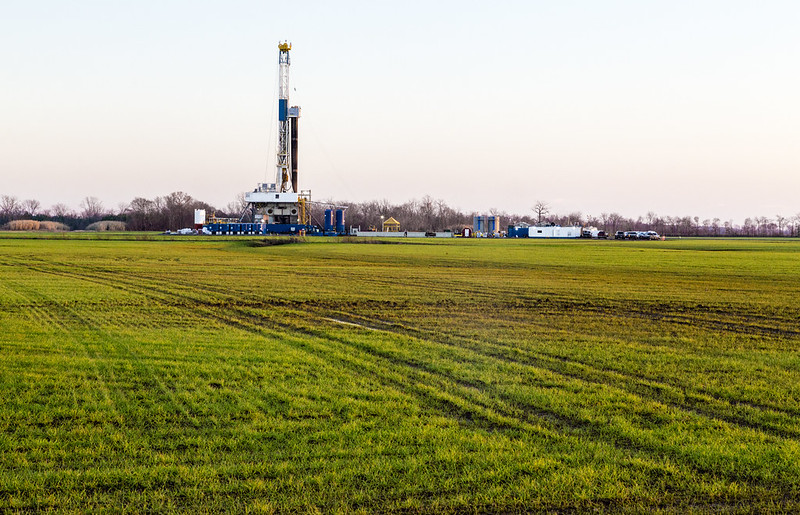 Description: A hydraulic fracturing well in Louisiana. Credit: Daniel Foster