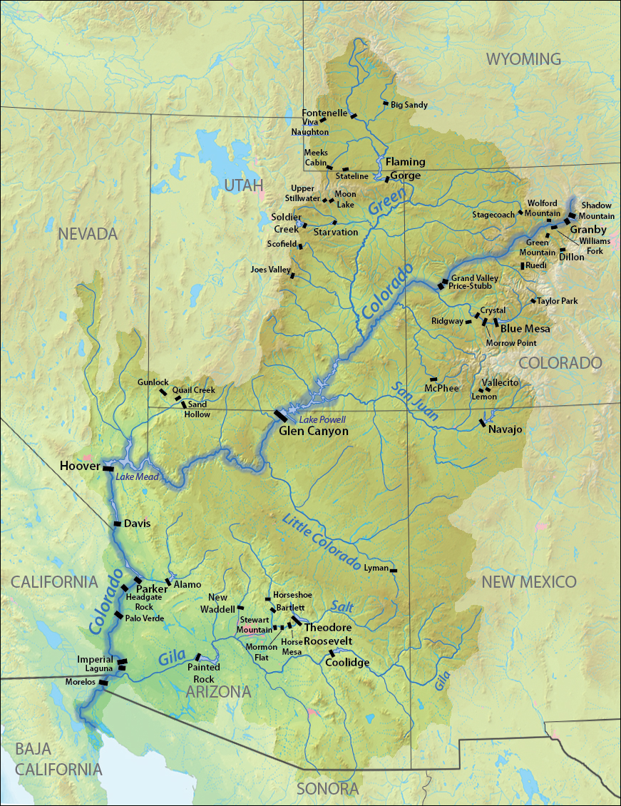 Colorado River Basin has lost water equal to Lake Mead due to