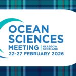 Logo with blue and green plaid background, white inset, blue and green text: Ocean Sciences Meeting | Glasgow, Scotland, 22-27 February 2026